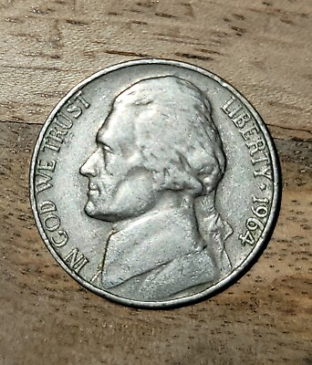 #ad 1964 Jefferson Nickel No Mint Mark $1500.00