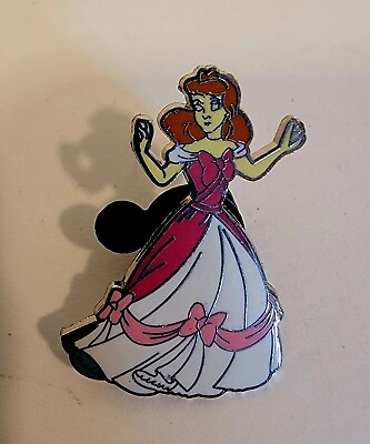 #ad Disney Pin Cinderella Pink White Dress 2009 Limited Release $18.95