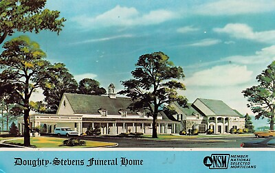 #ad Greeneville Tennessee Doughty Stevens Funeral Home Advertising Vtg Postcard S9 $14.75