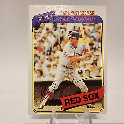 #ad 1980 Topps Carl Yastrzemski #720 Red Sox HOF Baseball $2.24