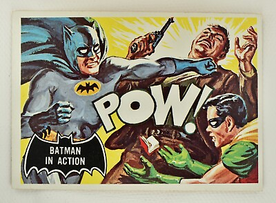 #ad BATMAN #15 BAT IN ACTION BLACK BAT TRADING CARD ORIGINAL NM TOPPS 1966 $45.09