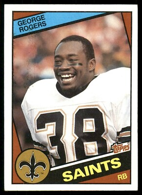 #ad 1984 Topps A George Rogers #305 NM or Better New Orleans Saints $1.50