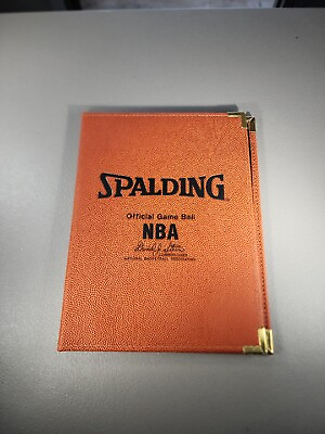 Spalding Official NBA Basketball Game Ball Portfolio File Folder Pad folio $19.99
