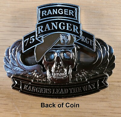 #ad 75th Ranger Regiment US Army Commemorative Challenge Coin 2quot; 147 $18.99