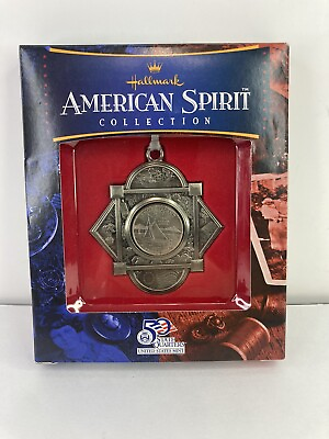 #ad #ad Hallmark American Spirit Collection Quarter Ornament Rhode Island 2001 New Box $10.79