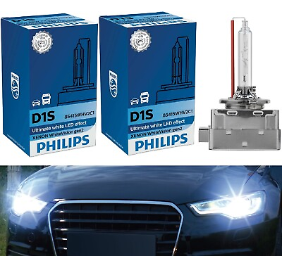 #ad Philips WhiteVision Gen2 HID D1S 5000K White Two Bulb Headlight Replacement Lamp $190.95