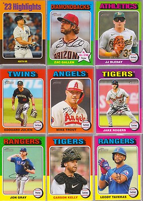 #ad 2024 Topps Heritage : SHORT PRINT SP #1 100 Low Number Pick from List $3.99