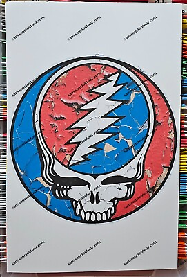 #ad Grateful Dead Steal Your Face Naturally Aged to Perfection 11quot;x17quot; lot print $30.00
