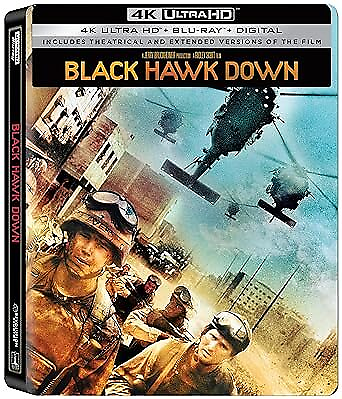 #ad #ad New Steelbook Black Hawk Down UHD Blu ray Digital $22.99
