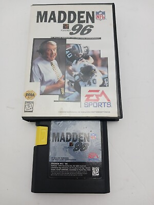 #ad Madden NFL 96 for Sega Genesis Game amp; Case Fast Shipping $10.00