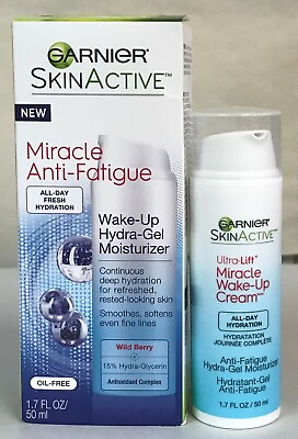 #ad 24 Garnier SkinActive Miracle Anti Fatigue Hydra Gel Face Moisturizer 1.7 oz $144.00