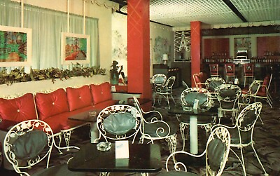 #ad Postcard RI Providence Crown Hotel Terrace Room Chrome Vintage PC G5734 $3.00