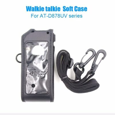 #ad Soft Leather Case For ANYTONE AT D878UV PLUS Ham Walkie Talkie $16.99