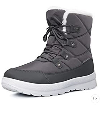 #ad My Soft Boots Womens Soft 7 Tred II Lace Up Sneaker Boot Waterproof Grey $45.99