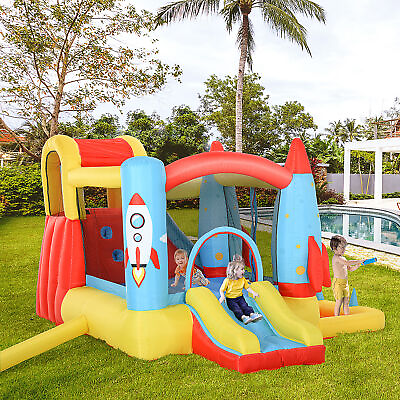 #ad 10.8#x27; x 8.7#x27; x 6.1#x27; Outdoor Inflated Castle for Climbing Sliding amp; Bouncing $233.99