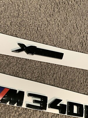 #ad Gloss Black xDrive M340i Trunk Tailgate Sticker Badge Decal For BM 3 M340i G20 $19.99