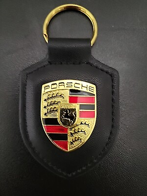 #ad #ad Porsche Crest Key Ring Black $13.99