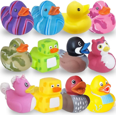 #ad ArtCreativity Assorted Rubber Duckies for Kids and Toddlers Pack of 12 Cute Duck $21.02