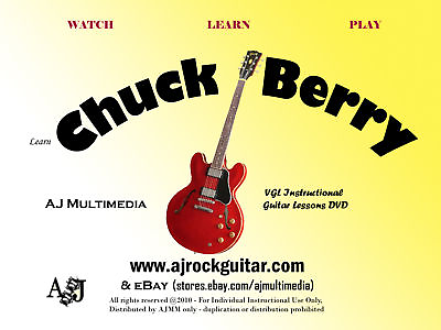 #ad Custom Guitar Lessons Learn Chuck Berry style DVD Video $15.99