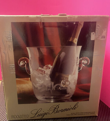 #ad Luigi Bormioli Rigoletto Blown Crystal Wine Champagne Cooler RR202 EXC Condition $89.95