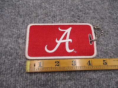 #ad Alabama Crimson Tide Patch Keychain Badge Holder A Logo University NCAA Football $9.50