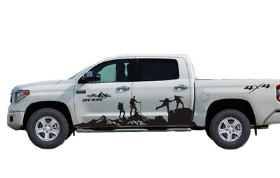 #ad Graphics Mountain Climber Sticker Kit For Toyota Tundra Off Road Side Door Decal $70.00