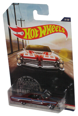 #ad Hot Wheels 1965 Red Pontiac Bonneville 2016 Mattel Die Cast Toy Car 5 10 $29.04