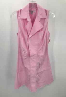 #ad Derek Lam 10 Crosby Pink Size 10 Button Down Knee Length Sleeveless Dress $55.19