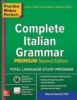 #ad Practice Makes Perfect: Complete Italian Paperback by Danesi Marcel Good $7.90