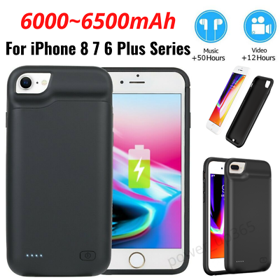 #ad For iPhone 8 7 SE External Battery Case Fast Charger Power Bank Charging Cover $26.61