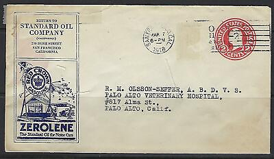 #ad US 1918 CALIFORNIA STANDARD OIL COMPANY EARLY ADVERTISING COVER THE COMPANY LATE $89.99