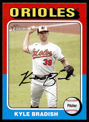 #ad 2024 Topps Heritage 137 Kyle Bradish Baltimore Orioles Baseball Card $0.99