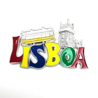 #ad Lisbon Portugal Refrigerator Magnet Travel Tourist Souvenir Sao Jorge Castle $4.24