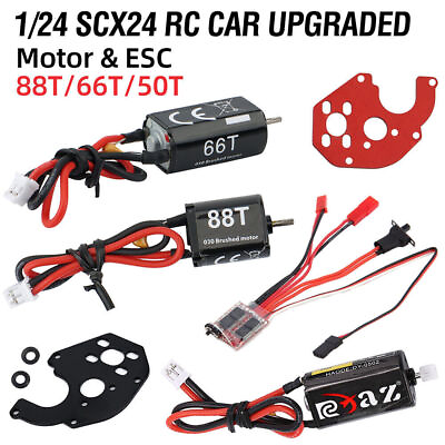 #ad SCX24 Motor Upgrades Kit For 1 24 RC Crawler Axial Scx24 Brushed Esc Motor Combo $18.64