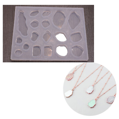 #ad 18 in 1 Irregular Pendant Silicone Molds Epoxy Resin Casting Mould DIY Jewelry $9.40