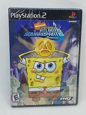 #ad Spongebob’s Atlantis Squarepantis Nickelodeon PS2 Playstation 2 Factory Sealed $69.89