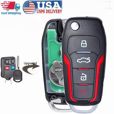 #ad Upgraded Flip Remote Car Key FOB 1999 2004 for Ford Mustang CWTWB1U331 4D63 $18.98