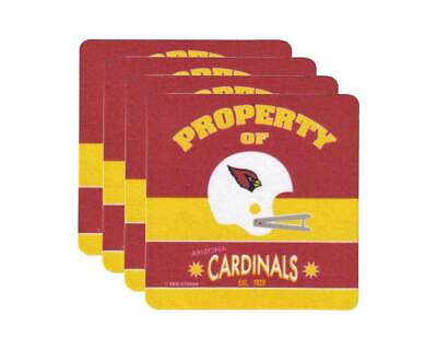 #ad Arizona Cardinals Team Reflections Property of Arizona Cardinals Coaster Set $7.99