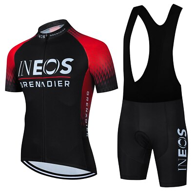 #ad Cycling Jersey Set Men Cycling Clothing Road Bike Shirts Suit Bicycle Bib Shorts $26.55