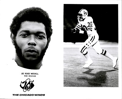 #ad PF46 Orig Photo JOE RICKEY MITCHELL 1975 THE CHICAGO WINDS WFL DEFUNCT FOOTBALL $20.00