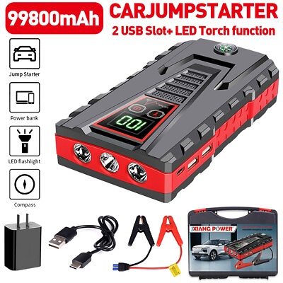 #ad 99800mAh Car Jump Starter Pack Booster Battery Charger Emergency Power Bank $63.99