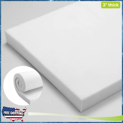 #ad Thick Foam Pad Camping Upholstery Seat Cushion Craft Project 3quot; 24 W x 72 D in. $33.95