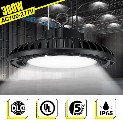 #ad 300W UFO LED High Bay Light Industrial Warehouse Commercial Ceiling Lamp 43500LM $156.70