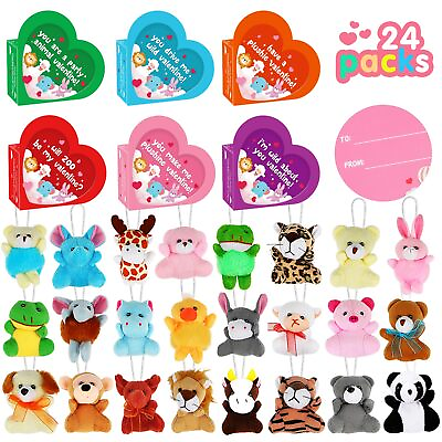 #ad Valentines Day Gifts Toys for Kids 24 Packs Valentines Day Heart Boxes with... $40.82