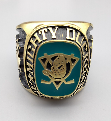 #ad Anaheim Mighty Ducks Balfour Giant Oversized Championship 1.5quot; Interior Ring $44.99