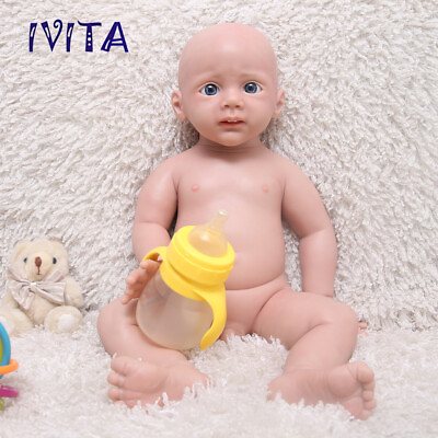 #ad IVITA 21quot; Floppy Silicone Reborn Baby Silicone Doll Infant Boy Kids Toys $164.50