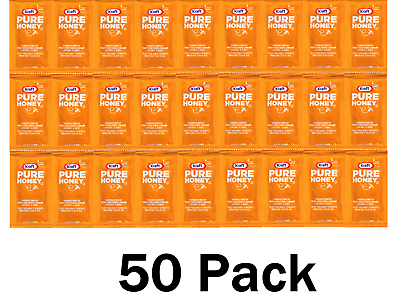 #ad 50 Kraft Honey Packets 100% Pure amp; Natural Honey On The Go Lot of 50 9g Pouch $22.00