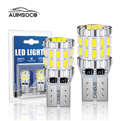 #ad 2x LED License Plate Interior Light Bulb Super White T10 194 168 W5W 2825 6500K $14.99