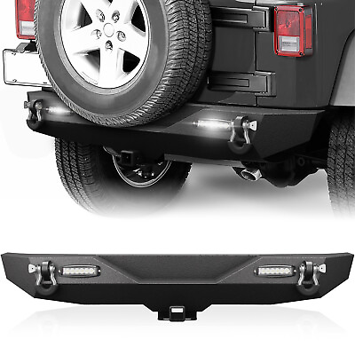 #ad Rear Bumper Foot Plate For Jeep Wrangler JK JKU Unlimited 2007 2018 2 4 Doors $166.49