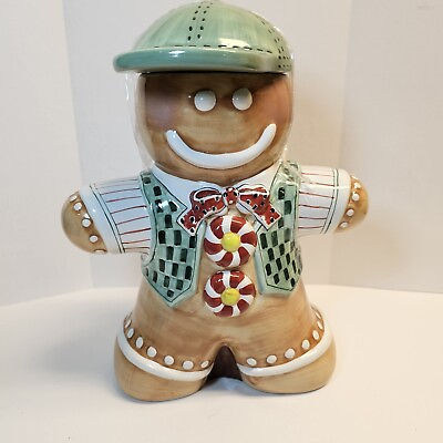 #ad Too Good Gourmet Vintage Gingerbread Man Cookie Jar Collectible $32.50